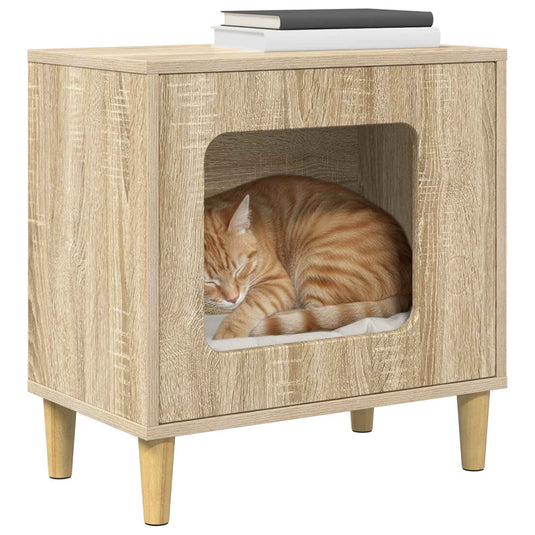 Vidaxl kattenhuis sonoma 51 x 30 x 52 cm bewerkt hout