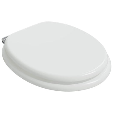 Vidaxl zachte sluit toiletbril 2 pcs wit 44 x 38 cm mdf-plaat