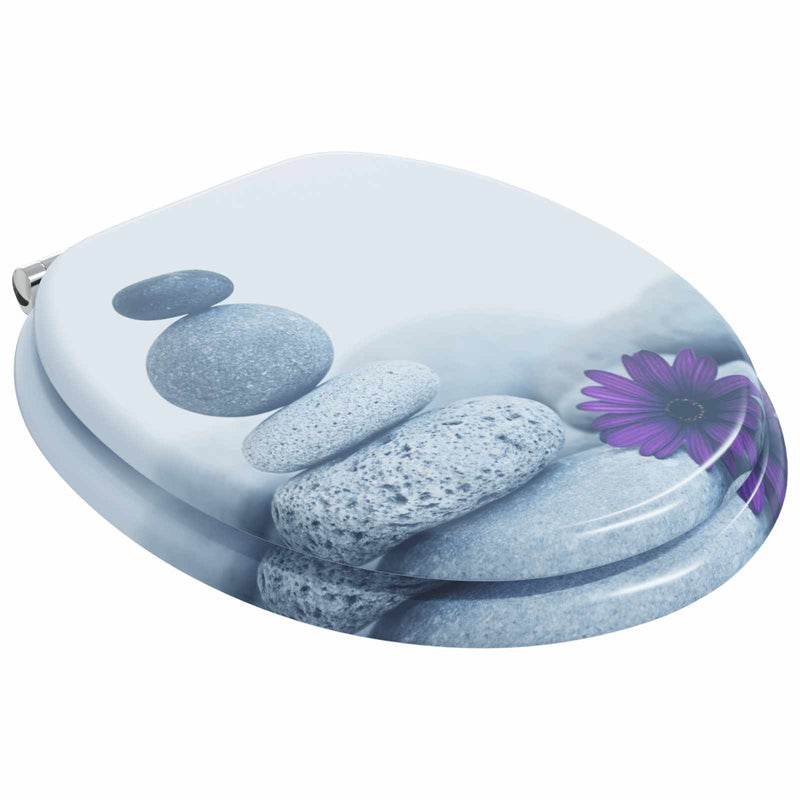 Afbeelding laden in galerijviewer, Vidaxl zachte sluit toiletbril 2 pcs grijs 44 x 38 cm mdf-plaat
