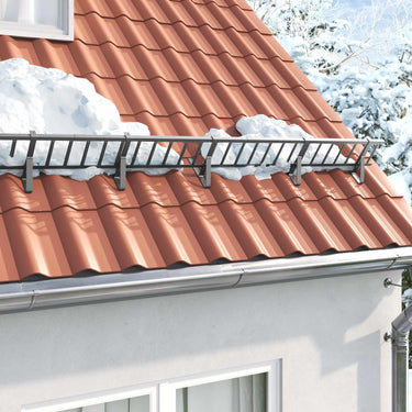 Vidaxl dak sneeuwbeugel antraciet 300 x 2,5 x 20 cm staal