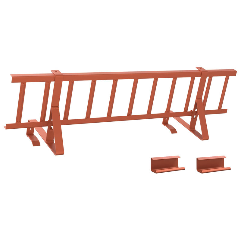 Afbeelding laden in galerijviewer, Vidaxl dak sneeuwbeugel rood 800 x 29,5 x 34,5 cm staal
