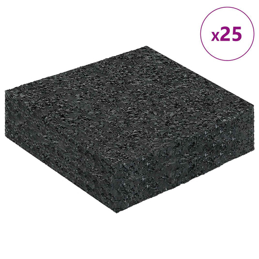 Vidaxl rubberen pad zwart rubber