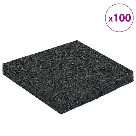 Vidaxl rubberen pad zwart rubber