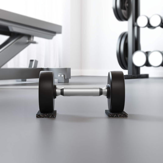 Vidaxl rubberen roller zwart rubber