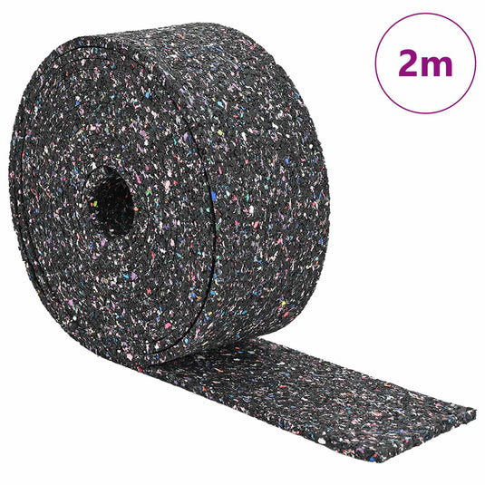 Vidaxl rubberen roller zwart rubber
