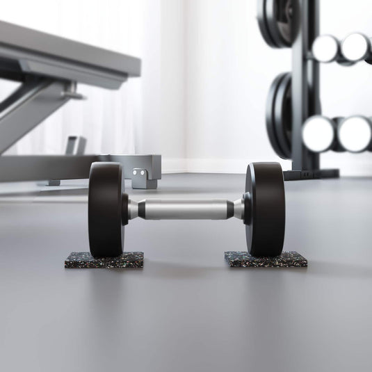 Vidaxl rubberen roller zwart rubber