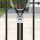 Vidaxl hangslot 6 pcs zilver 4,2 x 1,9 x 4 cm ijzer