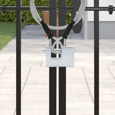 Vidaxl hangslot 2 pcs zilver 6 x 2 x 4,5 cm ijzer