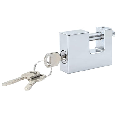 Vidaxl hangslot 12 pcs zilver 7 x 1,9 x 5 cm ijzer