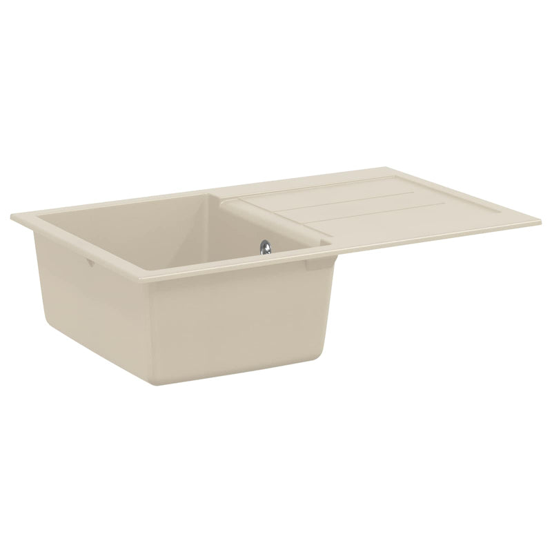 Afbeelding laden in galerijviewer, Vidaxl wasbak beige 780 x 500 mm 80% kwarts en 20% hars
