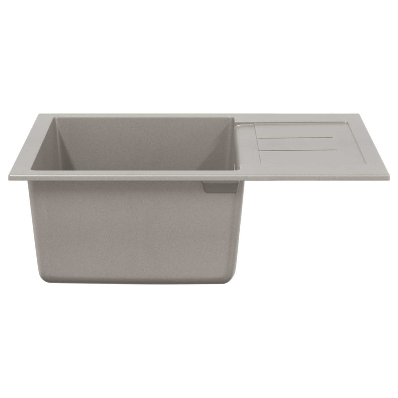 Afbeelding laden in galerijviewer, Vidaxl wasbak grijs 620 x 500 mm 80% kwarts en 20% hars
