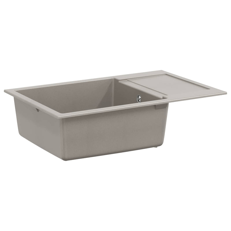 Afbeelding laden in galerijviewer, Vidaxl wasbak grijs 780 x 500 mm 80% kwarts en 20% hars
