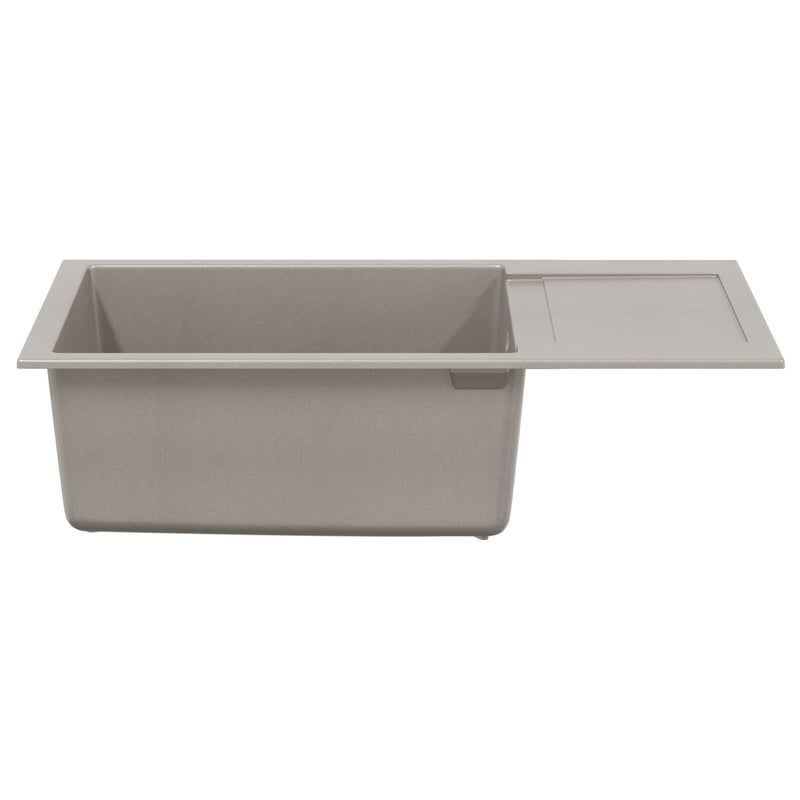 Afbeelding laden in galerijviewer, Vidaxl wasbak grijs 780 x 500 mm 80% kwarts en 20% hars
