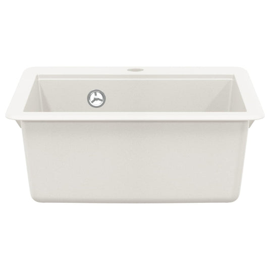 Vidaxl wasbak wit 470 x 440 mm graniet
