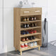 Vidaxl schoenenkast ambachtelijk eiken 60 x 35 x 105 cm bewerkt hout