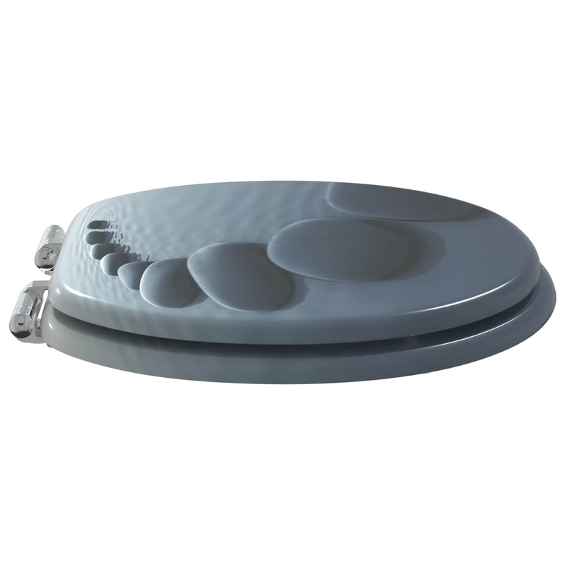Afbeelding laden in galerijviewer, Vidaxl zachte sluit toiletbril grijs 44 x 38 cm mdf-plaat
