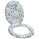 Vidaxl zachte sluit toiletbril grijs 44 x 38 cm mdf-plaat