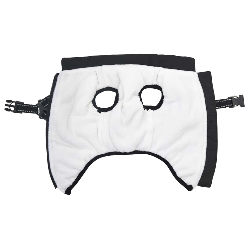 Afbeelding laden in galerijviewer, Vidaxl hondenjas zwart l32 fleece en polyester
