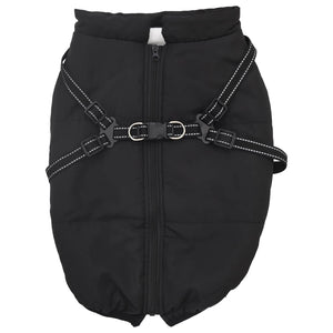 Vidaxl hondenjas zwart l52 fleece en polyester