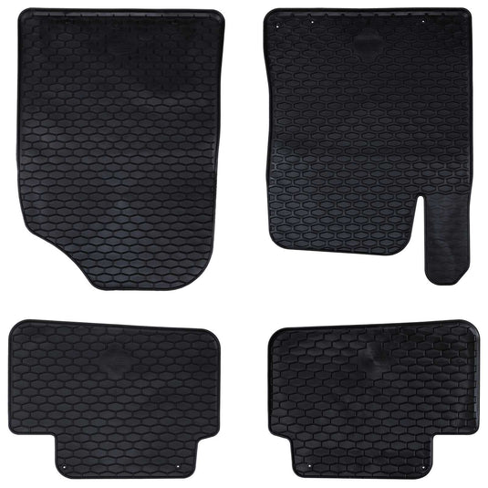Vidaxl autobodemmat 4 pcs zwart tpe