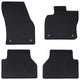 Vidaxl autobodemmat 4 pcs zwart tpe