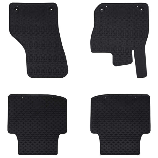 Vidaxl autobodemmat 4 pcs zwart tpe
