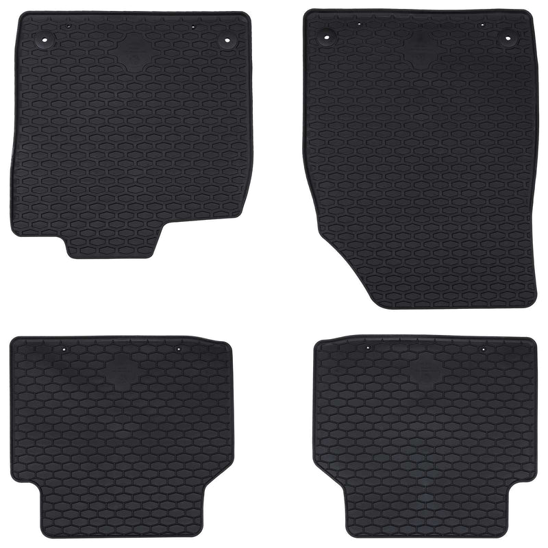 Afbeelding laden in galerijviewer, Vidaxl autobodemmat 4 pcs zwart rubber
