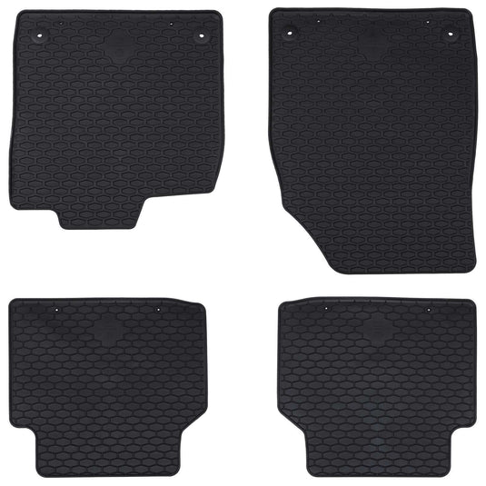 Vidaxl autobodemmat 4 pcs zwart rubber