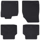 Vidaxl autobodemmat 4 pcs zwart rubber