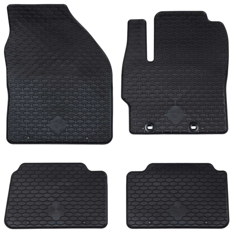 Afbeelding laden in galerijviewer, Vidaxl autobodemmat 4 pcs zwart rubber
