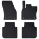 Vidaxl autobodemmat 4 pcs zwart tpe