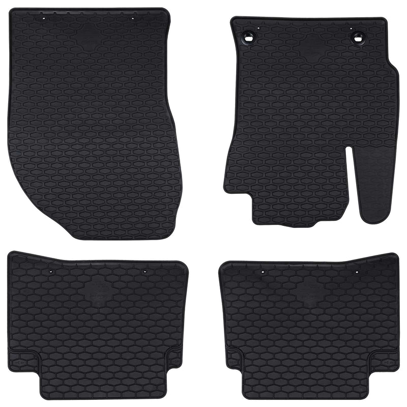 Afbeelding laden in galerijviewer, Vidaxl autobodemmat 4 pcs zwart rubber
