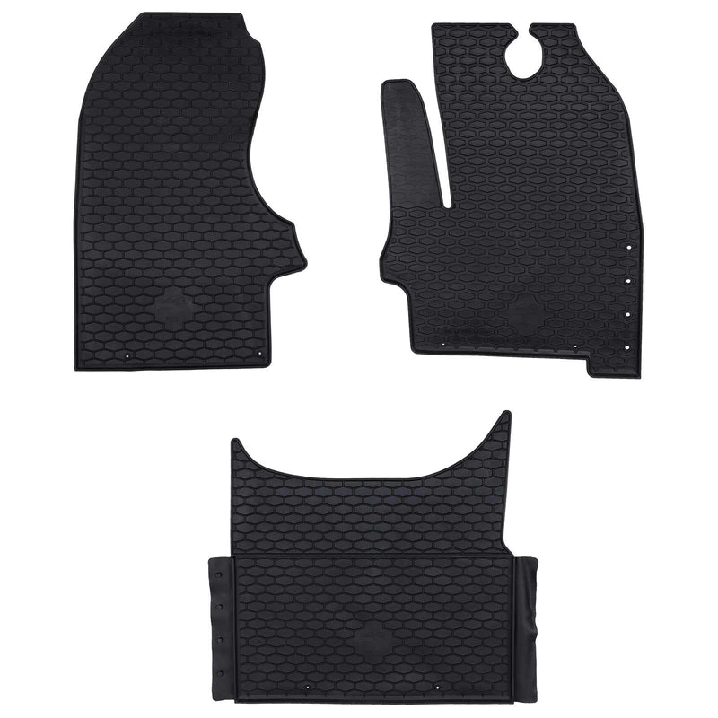 Afbeelding laden in galerijviewer, Vidaxl autobodemmat 3 pcs zwart iveco daily rubber
