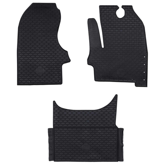Vidaxl autobodemmat 3 pcs zwart iveco daily rubber