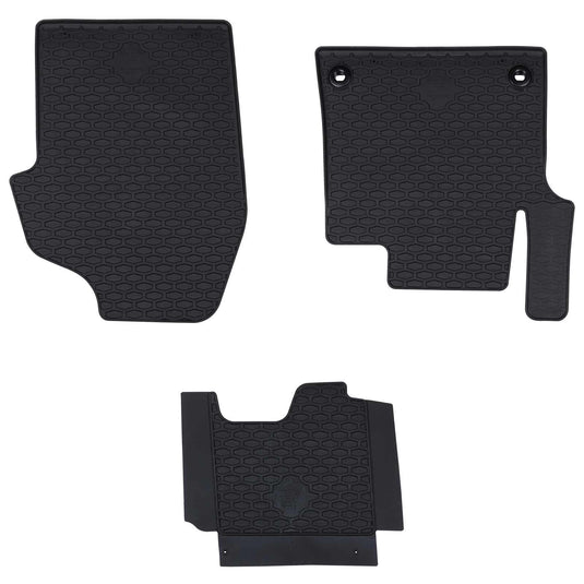 Vidaxl autobodemmat 3 pcs zwart tpe