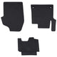Vidaxl autobodemmat 3 pcs zwart tpe