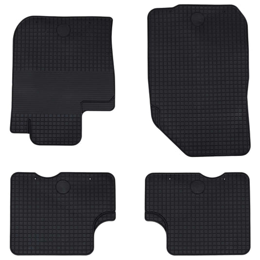 Vidaxl autobodemmat 4 pcs zwart tpe