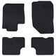 Vidaxl autobodemmat 4 pcs zwart tpe