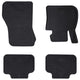 Vidaxl autobodemmat 4 pcs zwart tpe