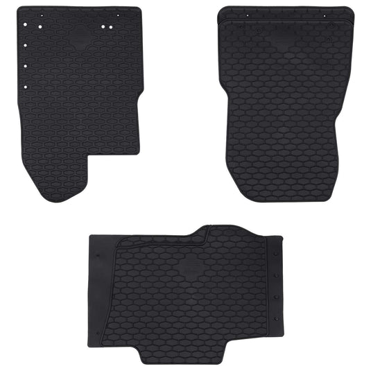 Vidaxl autobodemmat 3 pcs zwart tpe