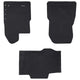 Vidaxl autobodemmat 3 pcs zwart tpe