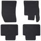 Vidaxl autobodemmat 4 pcs zwart tpe