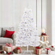 Vidaxl kunstmatige inklapbare kerstboom wit 180 cm pvc en staal