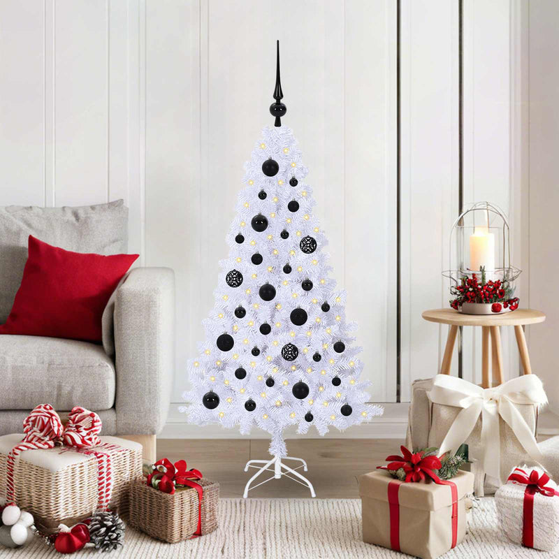 Afbeelding laden in galerijviewer, Vidaxl kunstkerstboom wit 120 cm pvc en staal
