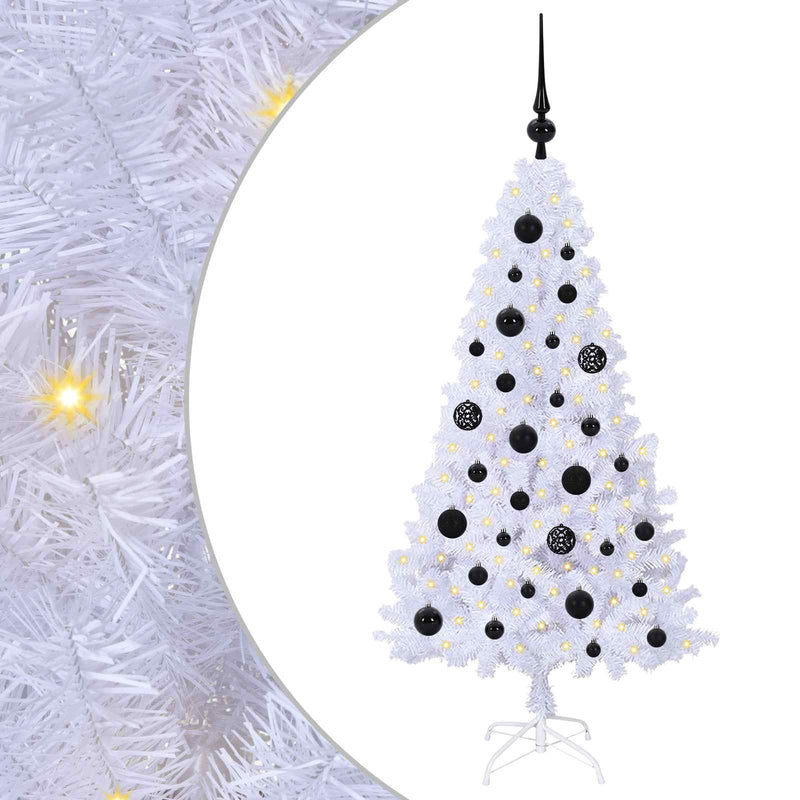 Afbeelding laden in galerijviewer, Vidaxl kunstkerstboom wit 120 cm pvc en staal
