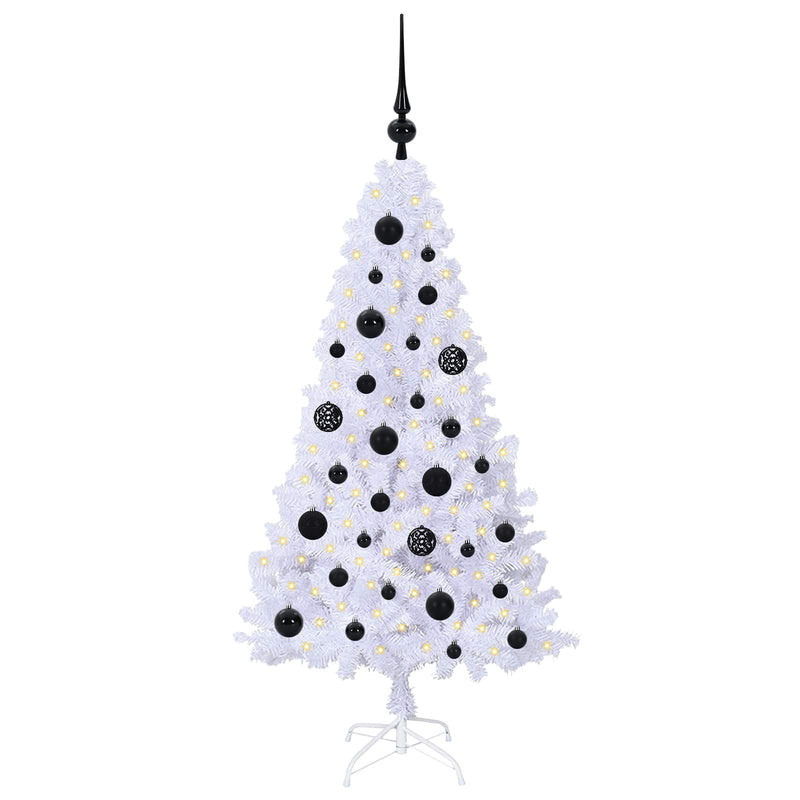 Afbeelding laden in galerijviewer, Vidaxl kunstkerstboom wit 120 cm pvc en staal
