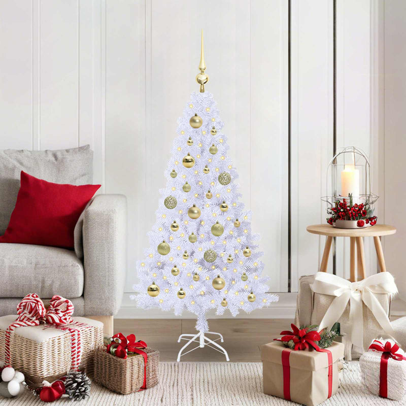 Afbeelding laden in galerijviewer, Vidaxl kunstkerstboom wit 120 cm pvc en staal
