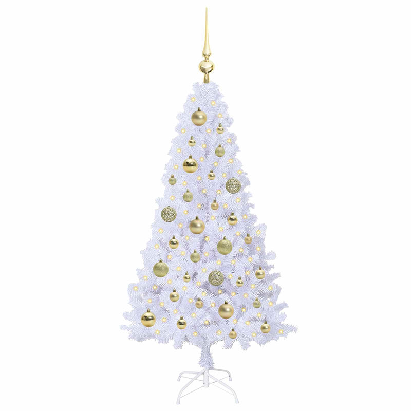 Afbeelding laden in galerijviewer, Vidaxl kunstkerstboom wit 120 cm pvc en staal
