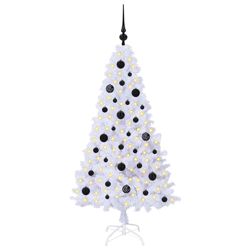 Afbeelding laden in galerijviewer, Vidaxl kunstkerstboom wit 150 cm pvc en staal
