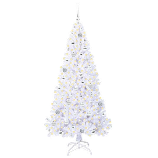 Vidaxl kunstkerstboom met 300 led wit 180 cm pvc en staal